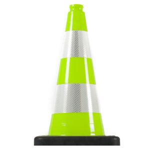 Verkeerskegel fluor groen 50 cm