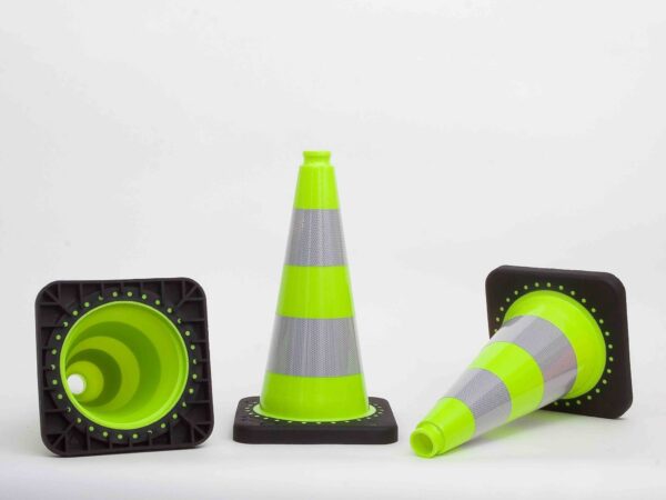 Verkeerskegel fluor groen 50 cm