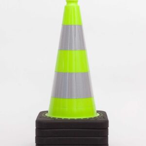 Verkeerskegel fluor groen 50 cm