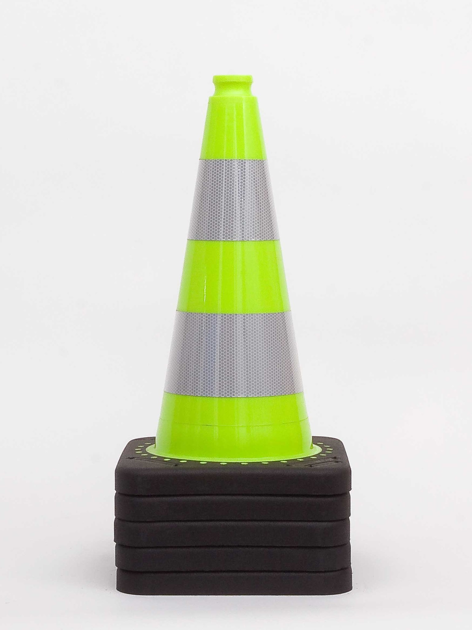 Verkeerskegel fluor groen 50 cm